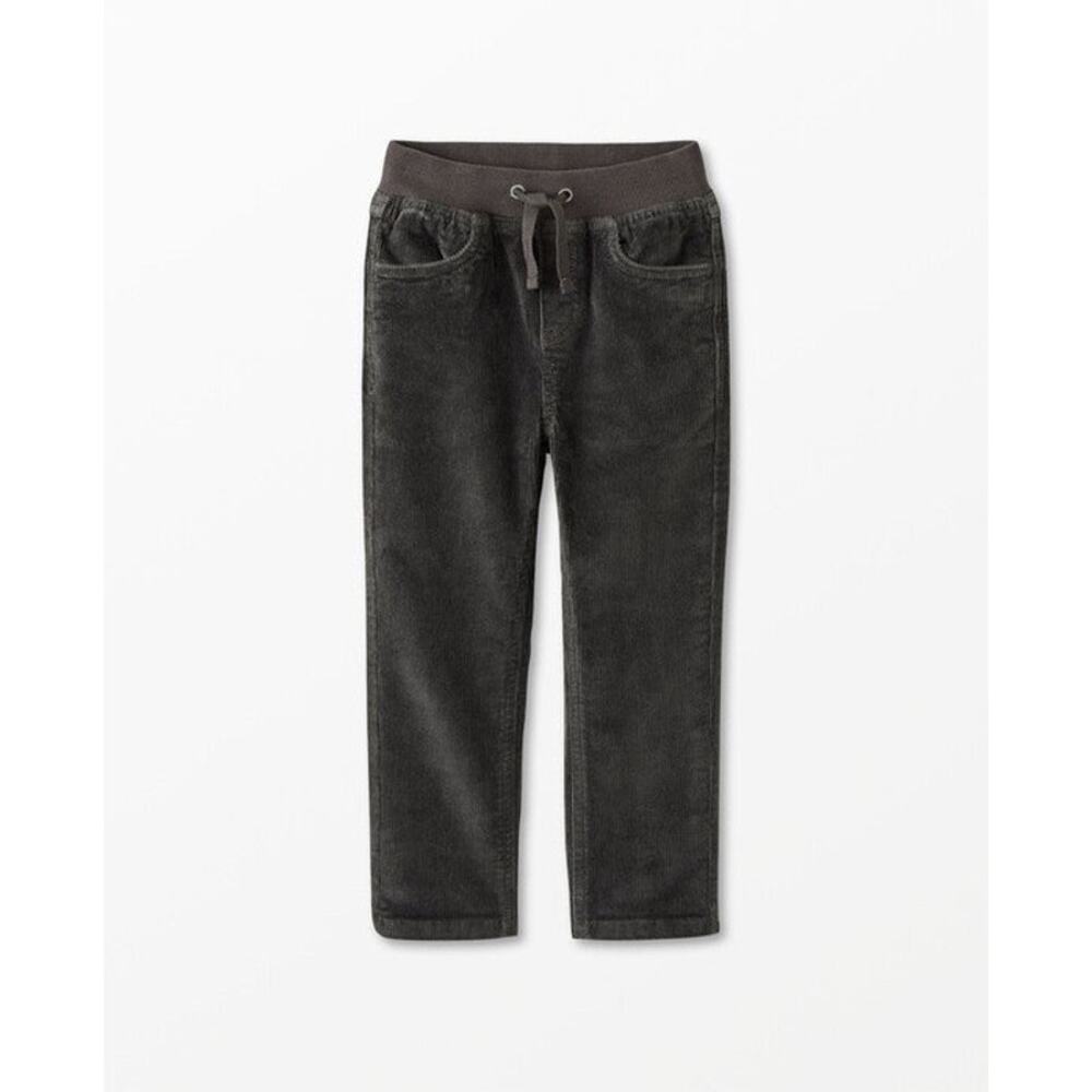 Hanna Andersson Kids Gray Stretch Corduroy Pull-On Pants Size 5